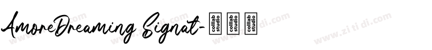 AmoreDreaming Signat字体转换